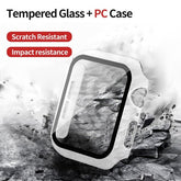 MyBat Fusion Protector Case (with Tempered Glass Screen Protector) for Apple Watch Series 4 40mm/Watch SE (2022) 40mm / Watch SE 40mm - Transparent ClearMyBat Pro